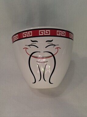 Bowl Bop Food Man Chew Ramen Noodle Ceramic Bowl Without Chopsticks